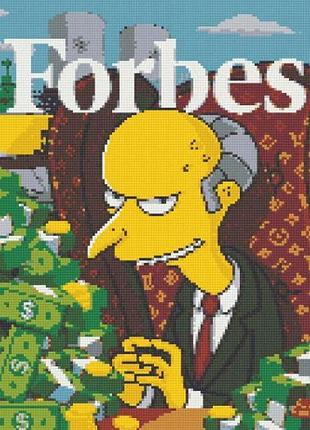 Алмазна мозаїка mister burns 40x50 набір для творчості simpsons на підрамнику 5d
