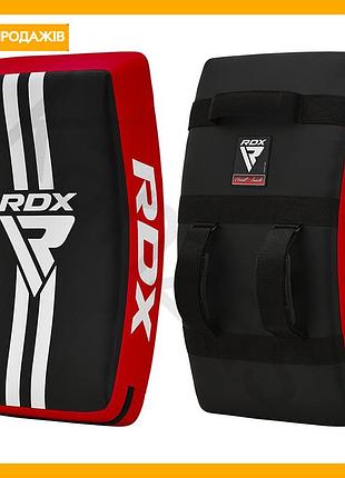 Маківара rdx t1 curved heavy червона для тренувань єдиноборств ударна накладка для боксу mma