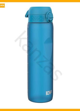 Пляшка для води ion8 1000 мл еко пляшка без bpa синя для спорту та активного відпочинку