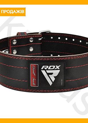 Пояс для пауэрлифтинга rdx кожаный красный натуральная кожа для мужчин и женщин поддержка поясницы