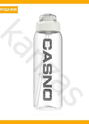 Пляшка для води casno 800 мл біла багаторазова спортивна пляшка з автоматичною кришкою для активного відпочинку
