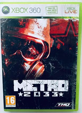 Metro 2033, б/в, російська версія - диск для xbox 360