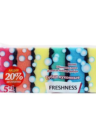 Губки кухонні freshness 5+1