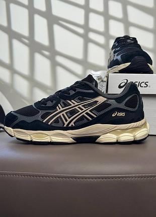 Женские кроссовки asics gel-nyc dark navy beige