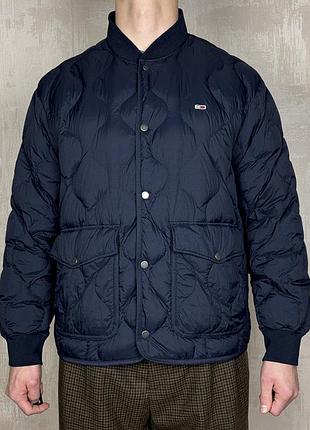 Tommy jeans пуховик с стеганым узором мужской размер xl