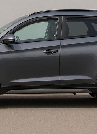 Вставные ветровики niken luxury (4 шт) для hyundai tucson tl 2016-2021 гг