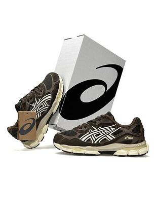 Женские кроссовки asics gel-nyc brown beige