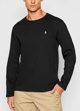 Polo ralph lauren (l) long sleeve crew sleep top лонгслив кофта
