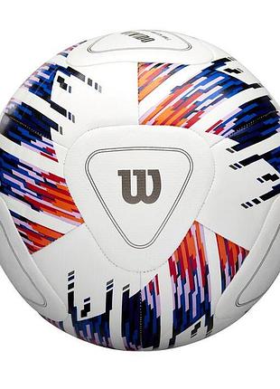 М'яч футбольний wilson ncaa vivido replica sb wh/orange/purp size 5