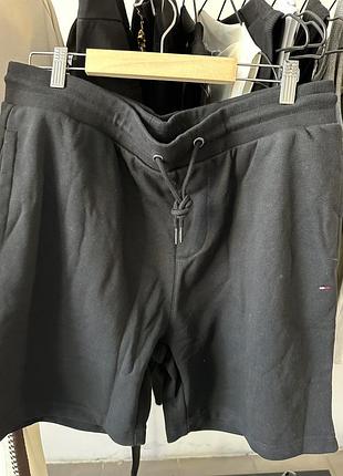 Шорти чоловічі hilfiger бавовна чорні, розмір xl, xxl