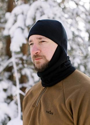 Балаклава флісова tribe fleece balaclava t-kf-0021 os, black