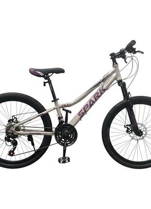 Велосипед spark till (колеса – 24", алюминиевая рама – 11") серебряный