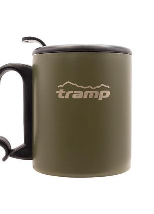 Термокружка tramp с поилкой и защелкой 350мл utrc-020 olive