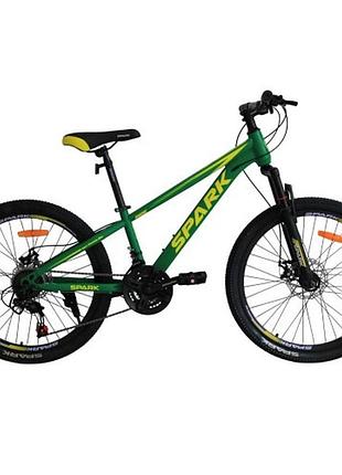 Велосипед spark ride (колеса - 24", сталева рама - 12") зелений