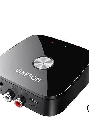 Bluetooth-ресивер vikefon t68 с пультом управленияl. bluetooth 5.4, aptx ll