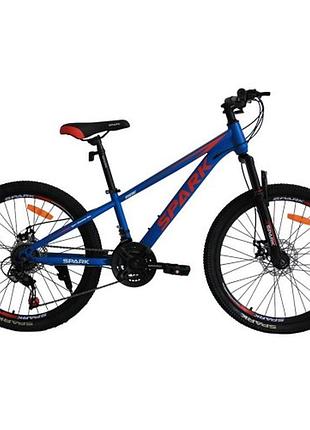 Велосипед spark ride (колеса - 24", сталева рама - 12") синій