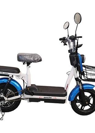Велосипед з електромотором spark zippy 14" 48v/400w/12ah синій