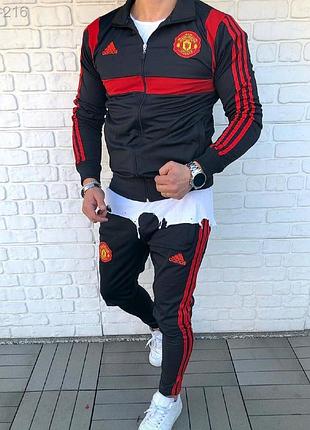 Мужской спортивный костюм с эмблемой manchester united