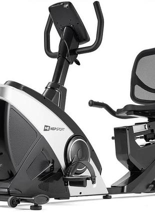 Горизонтальний велотренажер hop-sport hs-070l helix сріблястий iconsole+