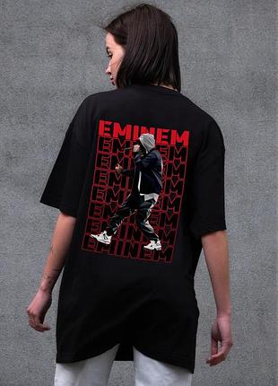 Жіноча оверсайз футболка without з принтом eminem black
