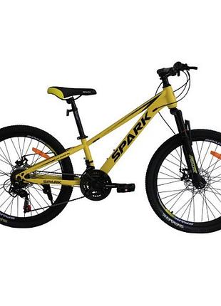 Велосипед spark ride (колеса - 24", сталева рама - 11") жовтий
