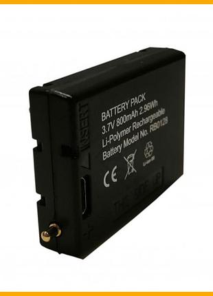 Аккумулятор mactronic li-polymer 3,7v 800 mah черный блок питания для налобных фонарей зарядный элемент