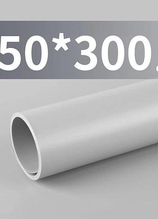 Виниловый пвх фон profi-light 150×300 см серый матовый