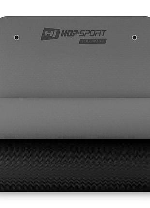 Килимок з отворами hop-sport tpe 0,8см hs-t008gm сірий