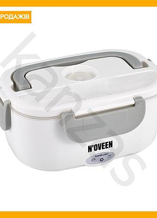 Ланч-бокс с подогревом noveen розовый контейнер для еды с нагревом bpa free для работы и учебы судок для пищи