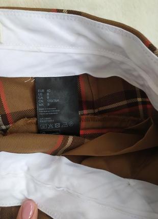 Щільні брюки в клітинку h&m.розмір 12 3