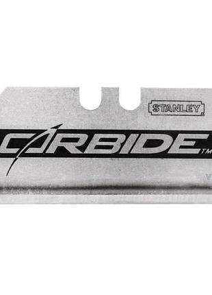 Лезо змінне трапецевидне stanley "carbide": l= 62 мм. зкарбід-вольфрам ріжучим краєм; 5 (шт/уп.)