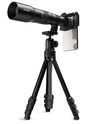 Телескоп для телефону 30x зі штативом telecular 3 apexel apl-t50xjj02