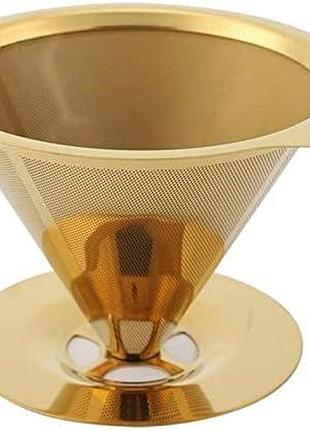 Пуровер double mesh v60 02 cafeor gold