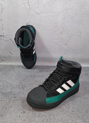 Черевики adidas superstar winter trek зимові чоботи утеплені hoops дитячі