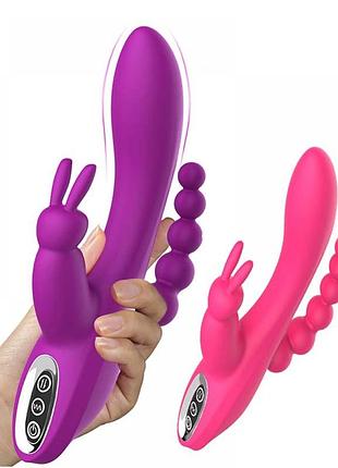 Вібратор jack rabbit 3 in 1 usb 2