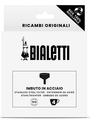 Фильтр воронка для bialetti moka induction на 4 чашки, imbuto для гейзерной кофеварки