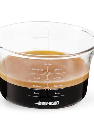 Мерник для эспрессо 120 мл. mhw-3bomber glass measuring cup single spout джаг
