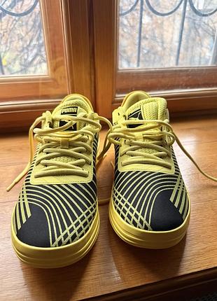 Кросівки, чоловічі, puma porsche legacy x clyde all-pro celandine unisex sneakers yellow black, 41 розмір