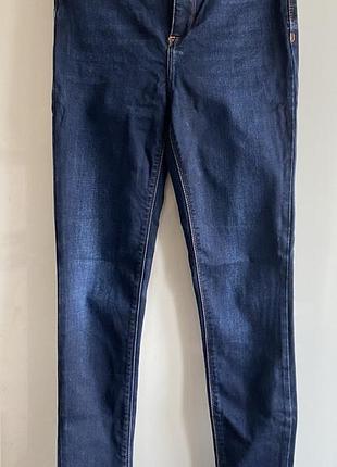 Темно сині джнси скіні river island s uk 10 36 eur