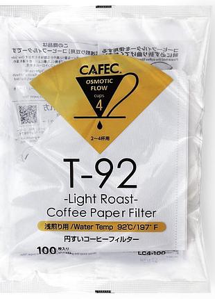 Фильтри cafec light roast t-92 cup4 100 шт. для кофе