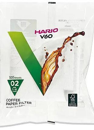 Фильтры hario 02 100 шт. v60