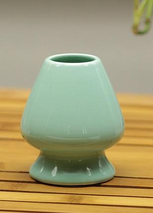 Кусенаоши подставка под венчик для матчи зеленый керамика green light