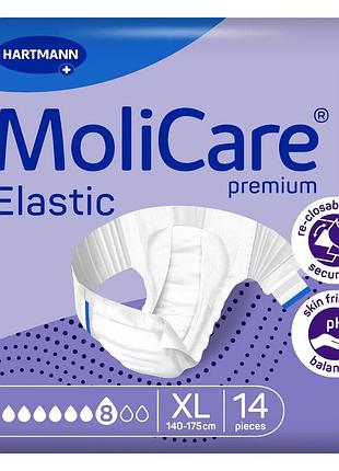Подгузники для взрослых molicare premium elastic 8 капель xl 14шт/пак