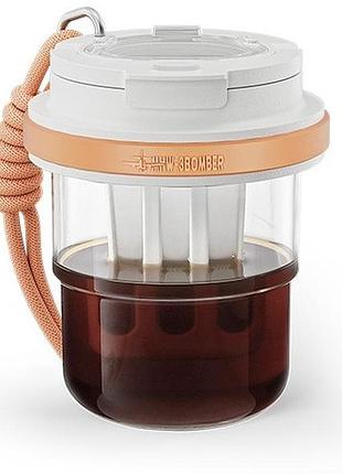 Пляшка mhw-3bomber ice cool portable cold brew cup 530 мл. peach pink