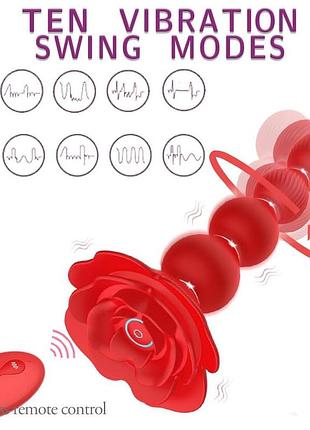 Анальная пробка butt plug flower tornado 7