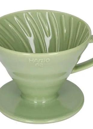 Керамічний пуровер hario v60 02 зелений