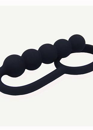 Массажер простаты с кольцом на пенис ball cinch(ps) 5