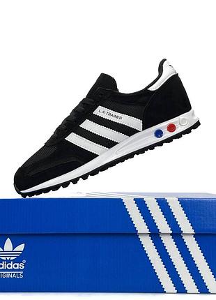 Adidas la trainer black white 3