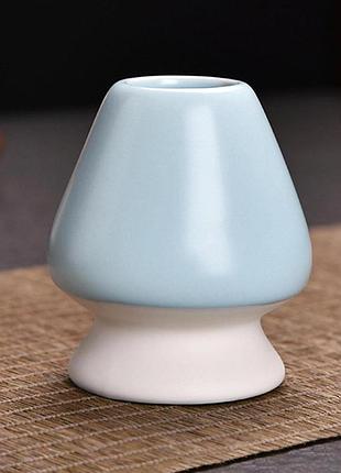 Кусенаши blue ivory подставка под венчик для матчи керамика