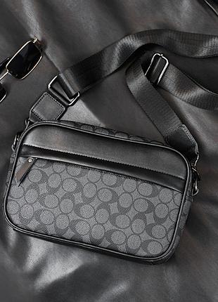 Чоловіча сумка барсетка повсякденна стиль coach через плече